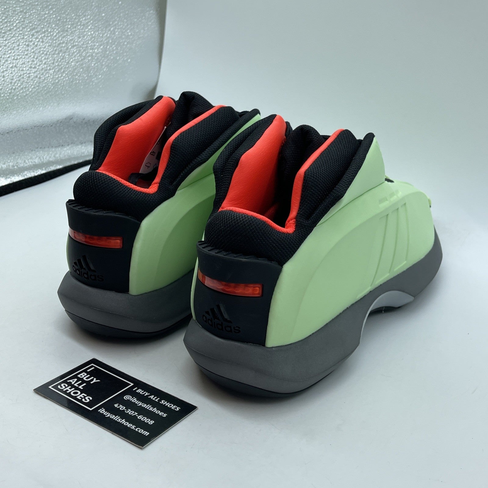 Size 13 - adidas Crazy 1 Mint Green Grey Black Suede Leather (IG1603)