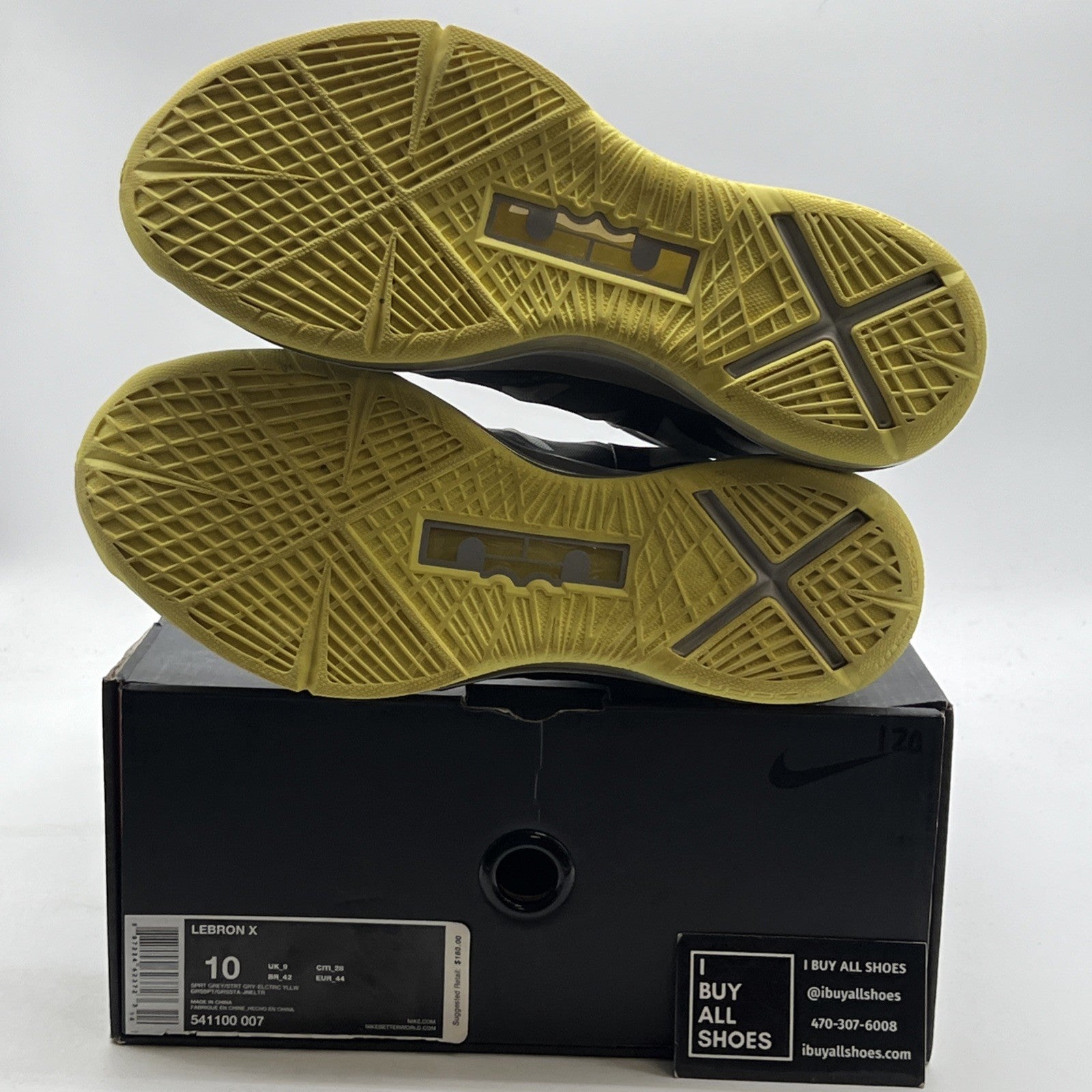 Size 10 - Nike LeBron 10 Yellow Diamond (541100-007)