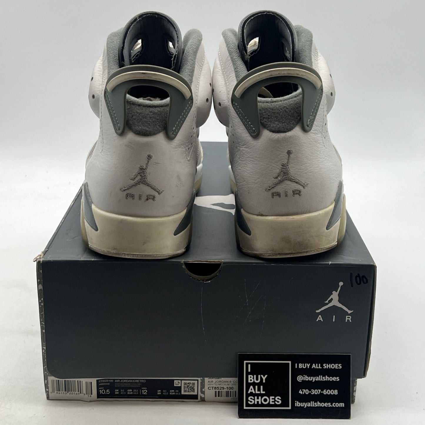 Size 10.5 - Air Jordan 6 Retro Low Cool Grey (CT8529-100)
