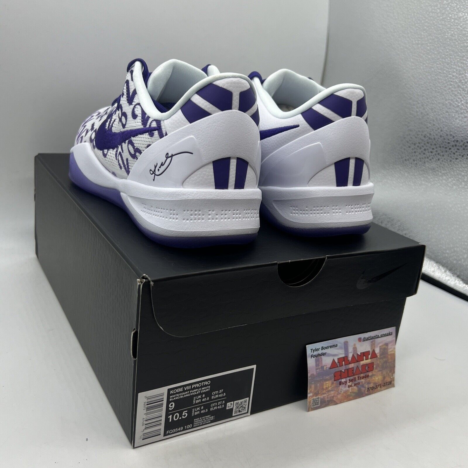 Kobe 8 Protro Court Purple Size 9 Mens Brand New Og All