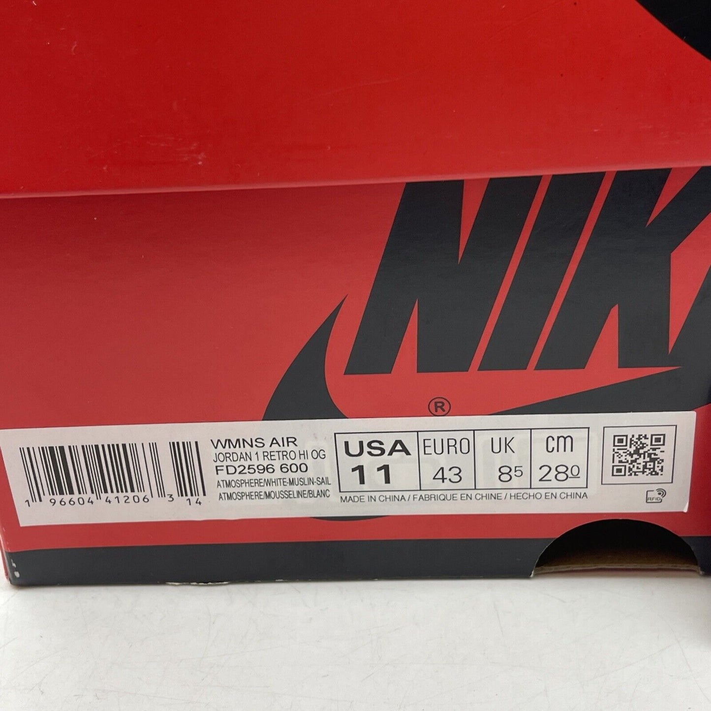 Size 11W - Air Jordan 1 Retro OG High Washed Pink Suede (FD2596-600)