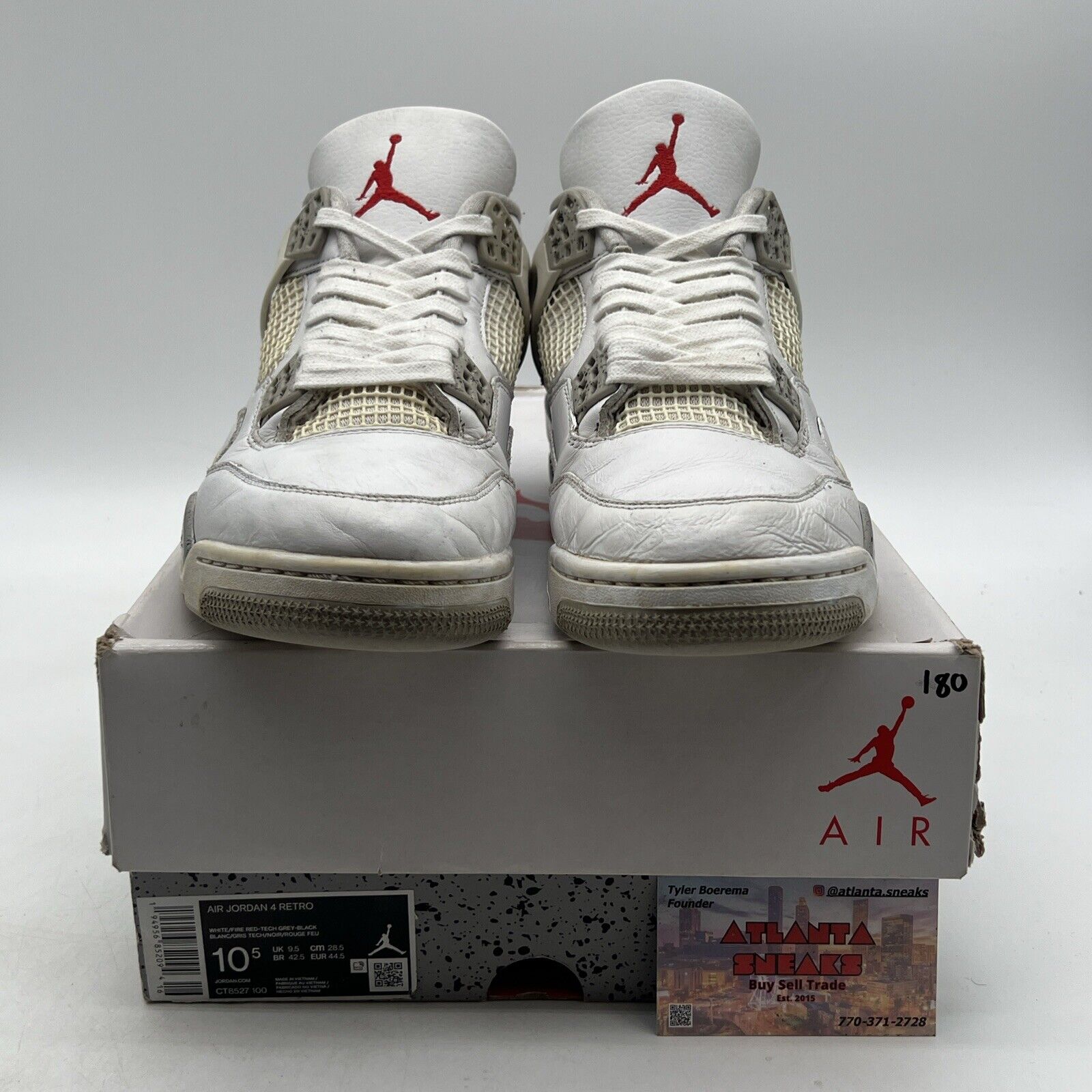 Size 10.5 - Jordan 4 Retro Mid White Oreo (CT8527-100)