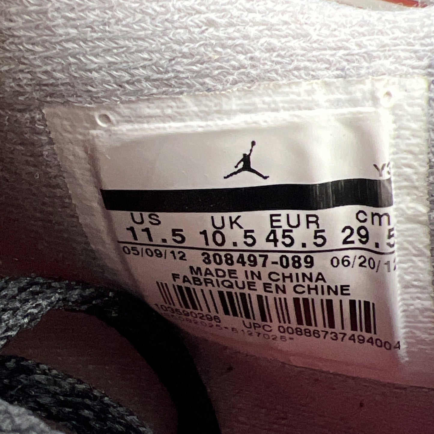 Size 11.5 - Air Jordan 4 Retro bred release 2012 (308497-089)