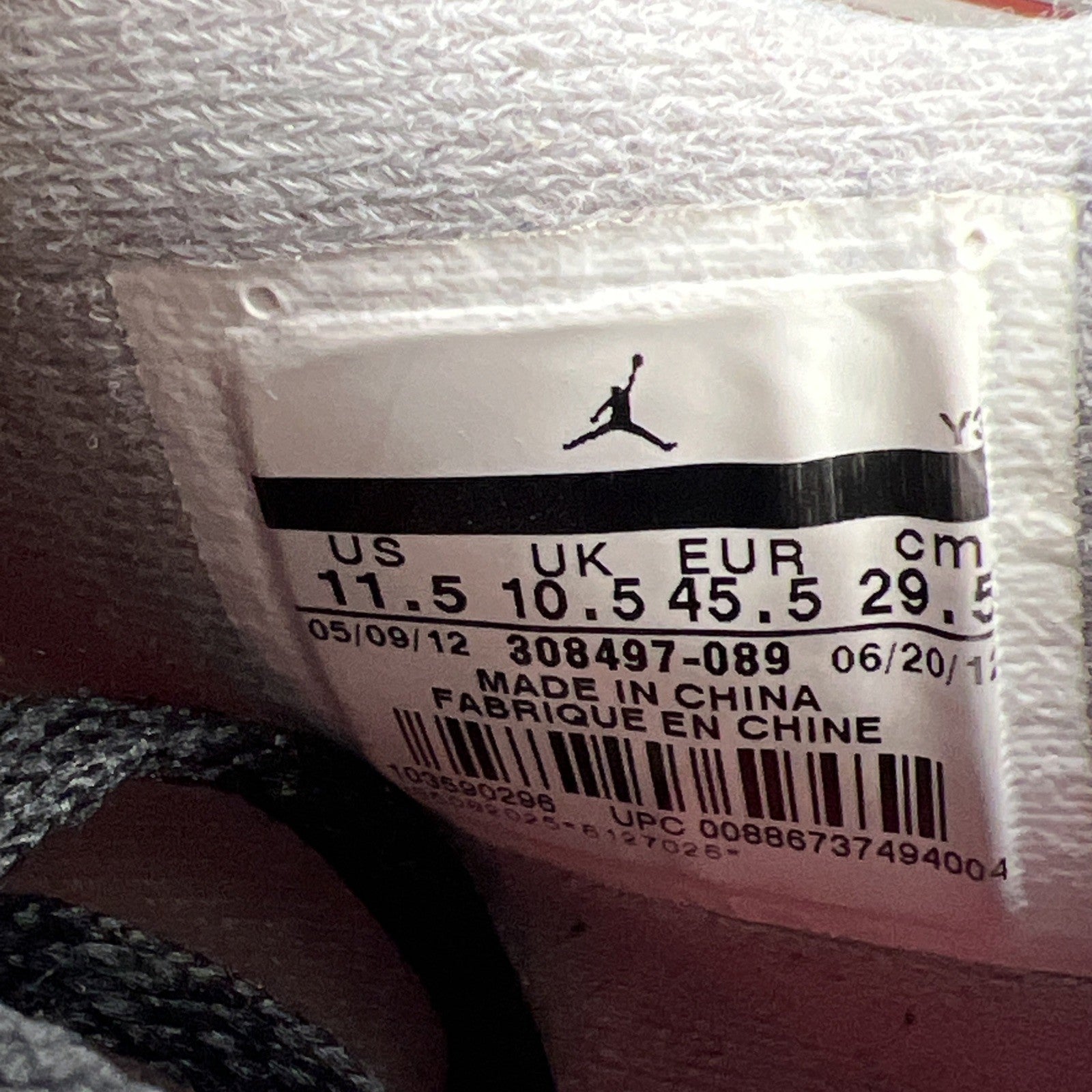 Size 11.5 - Air Jordan 4 Retro bred release 2012 (308497-089)