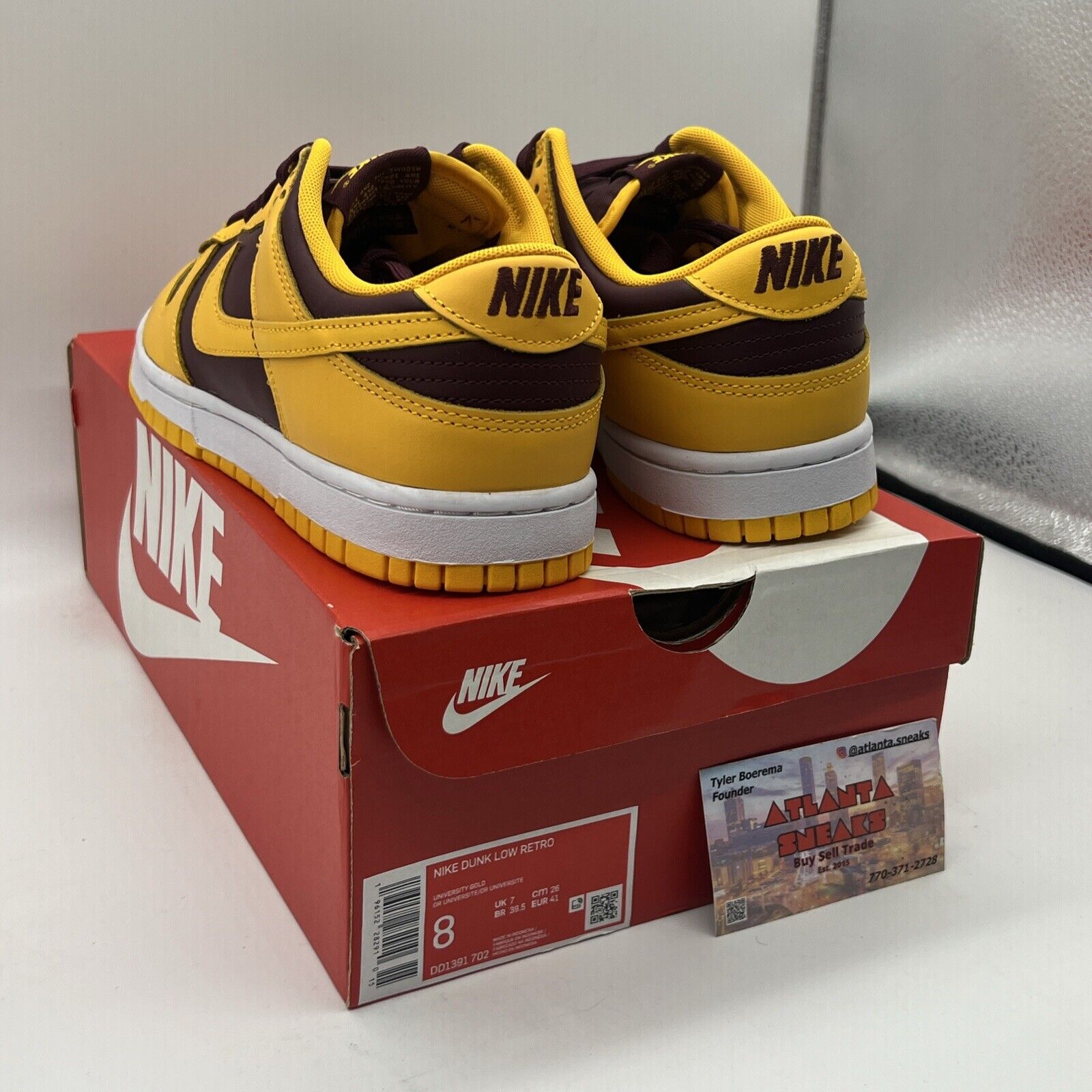 Size 8 - Nike Dunk Low Retro Arizona State Sun Devils 2022 Brand New Og All DS