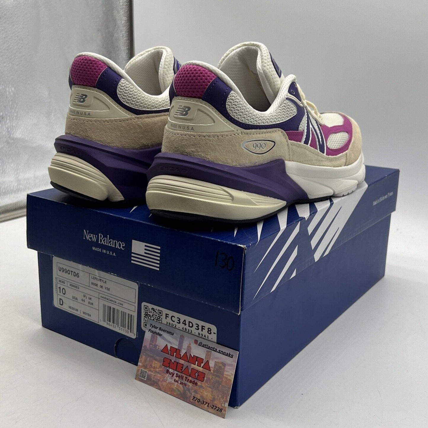 Size 10 - New Balance Teddy Santis x 990v6 Made in USA Macadamia Nut Magenta