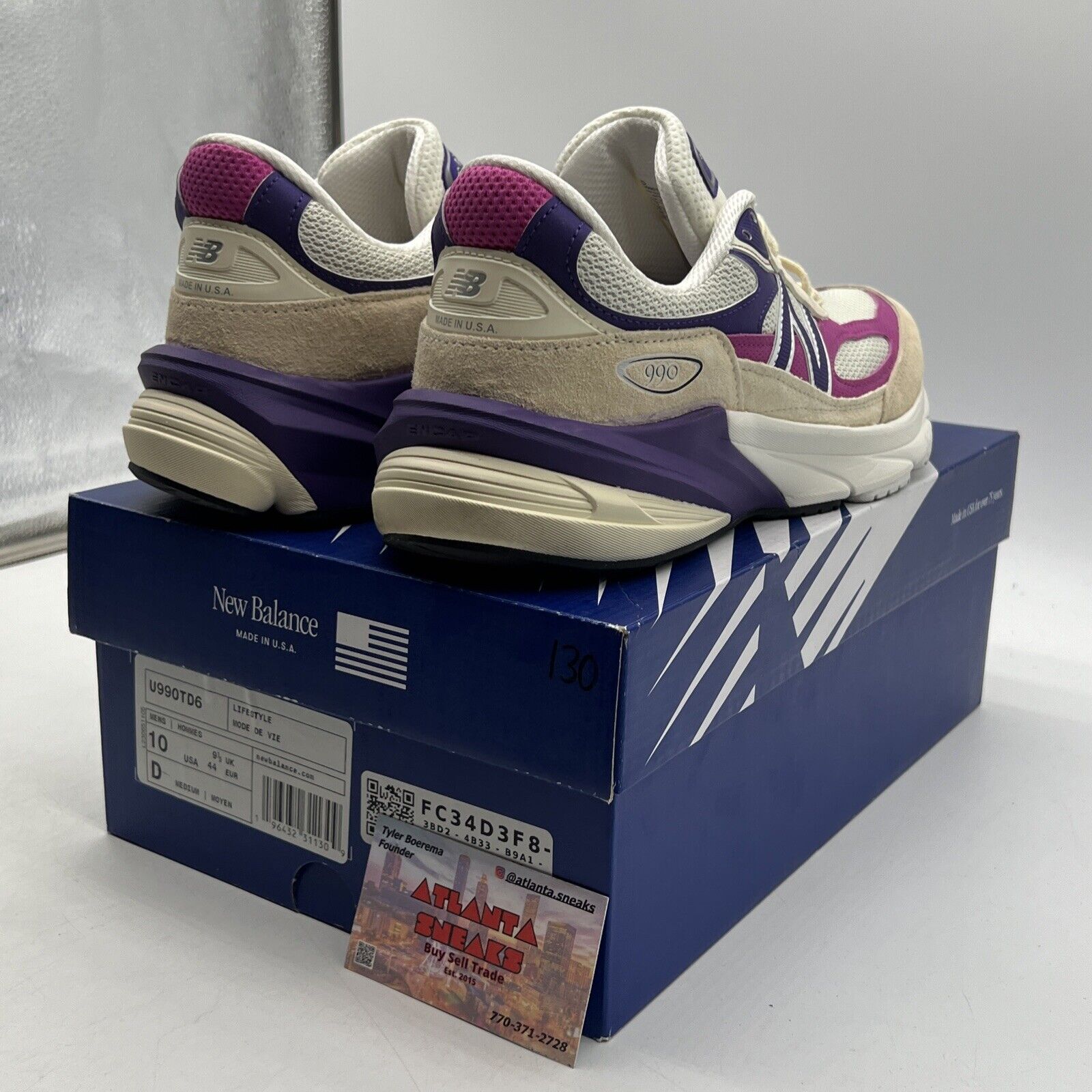 Size 10 - New Balance Teddy Santis x 990v6 Made in USA Macadamia Nut Magenta