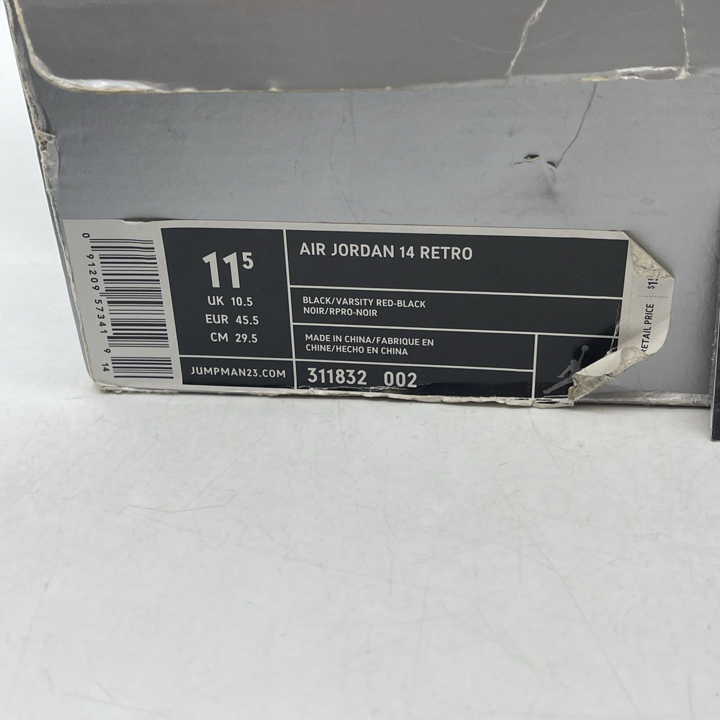 Size 11.5 - Air Jordan 14 Retro 2005 Last Shot (311832-002)