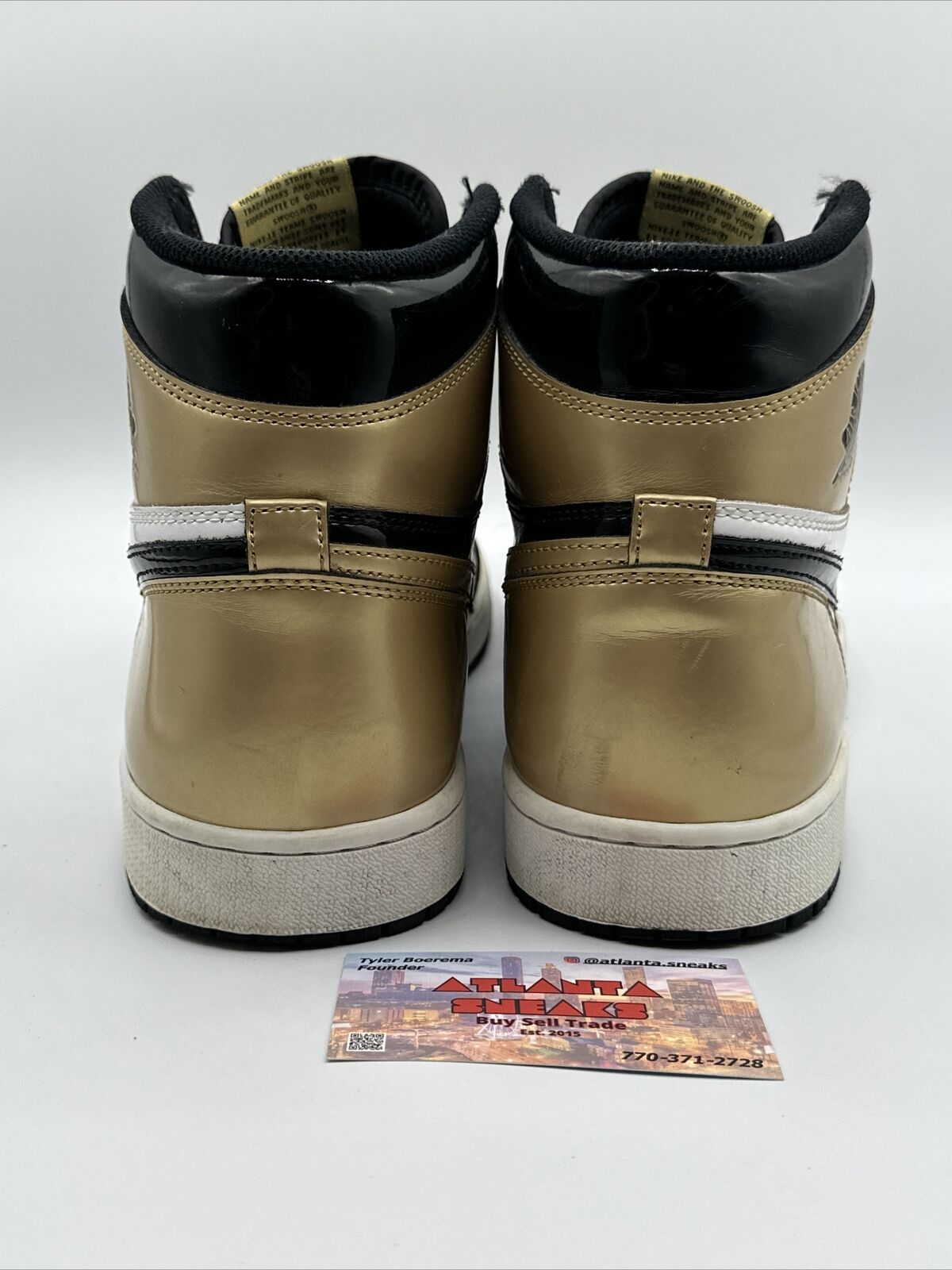 Size 12 - Jordan 1 Retro High OG NRG Gold Toe 2018