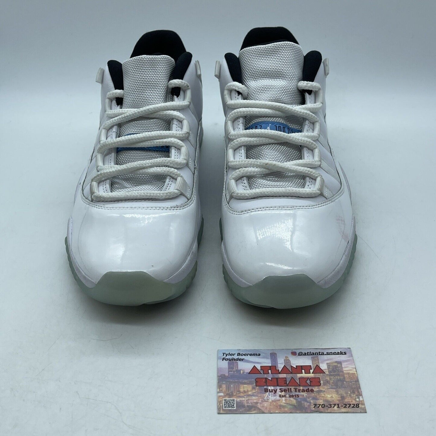 Size 9.5 - Jordan 11 Retro Low Legend Blue White Leather (AV2187-117)