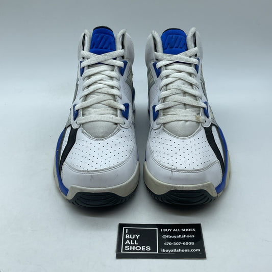 Size 10 - Nike Air Trainer Sc High White Blue Grey Suede Leather (302346-117)
