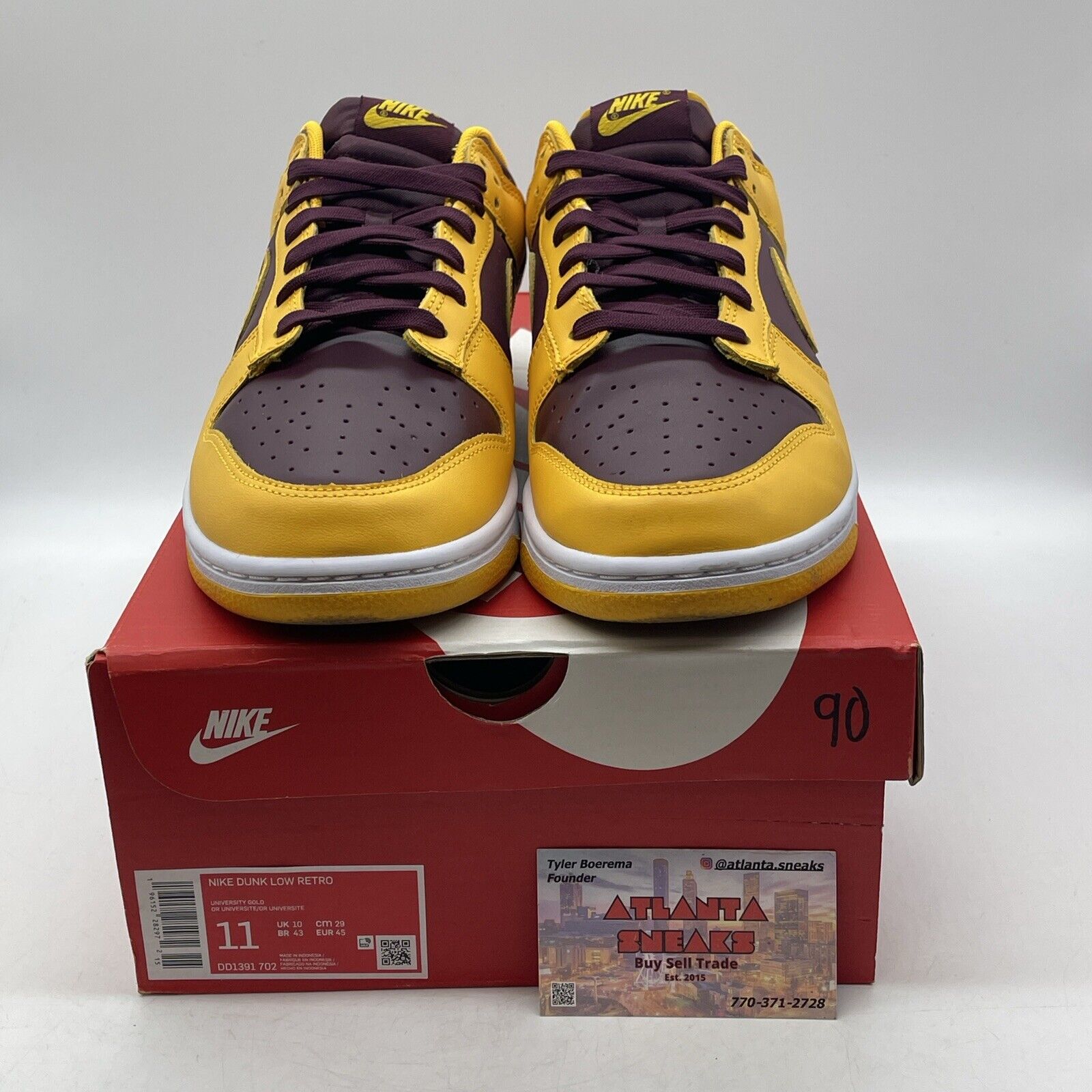 Size 11 - Nike Dunk Low Retro Arizona State Sun Devils 2022 White (DD1391-702)