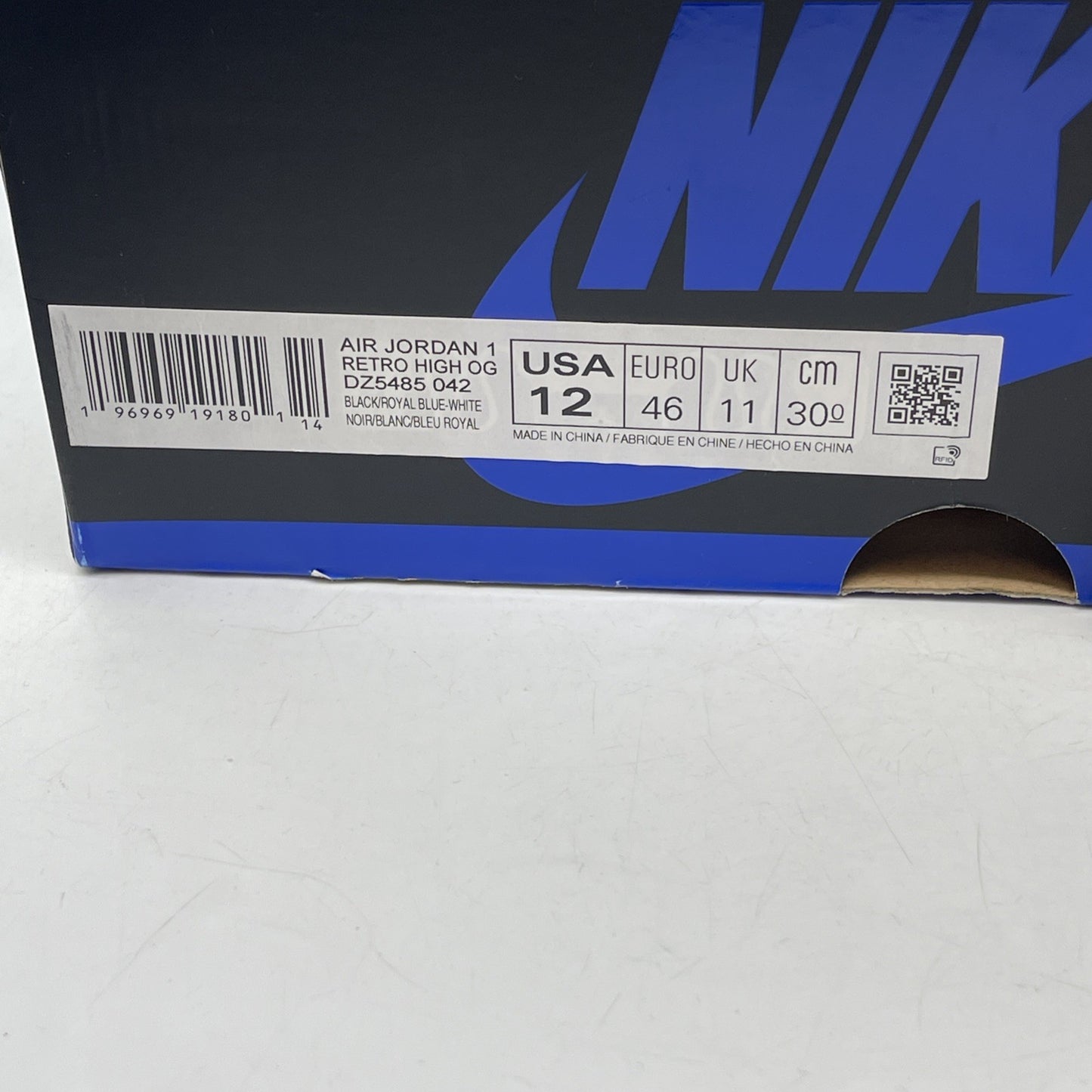 Size 12 - Jordan 1 Retro OG High Royal Reimagined Blue Suede (DZ5485-042)