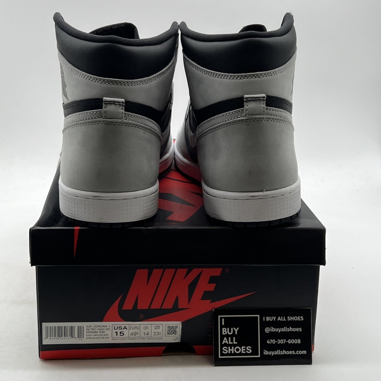 Size 15 - Air Jordan 1 Retro OG High Shadow 2.0 (555088-035)