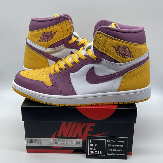 Size 12 - Jordan 1 Retro High OG Brotherhood Yellow Leather (555088-706)