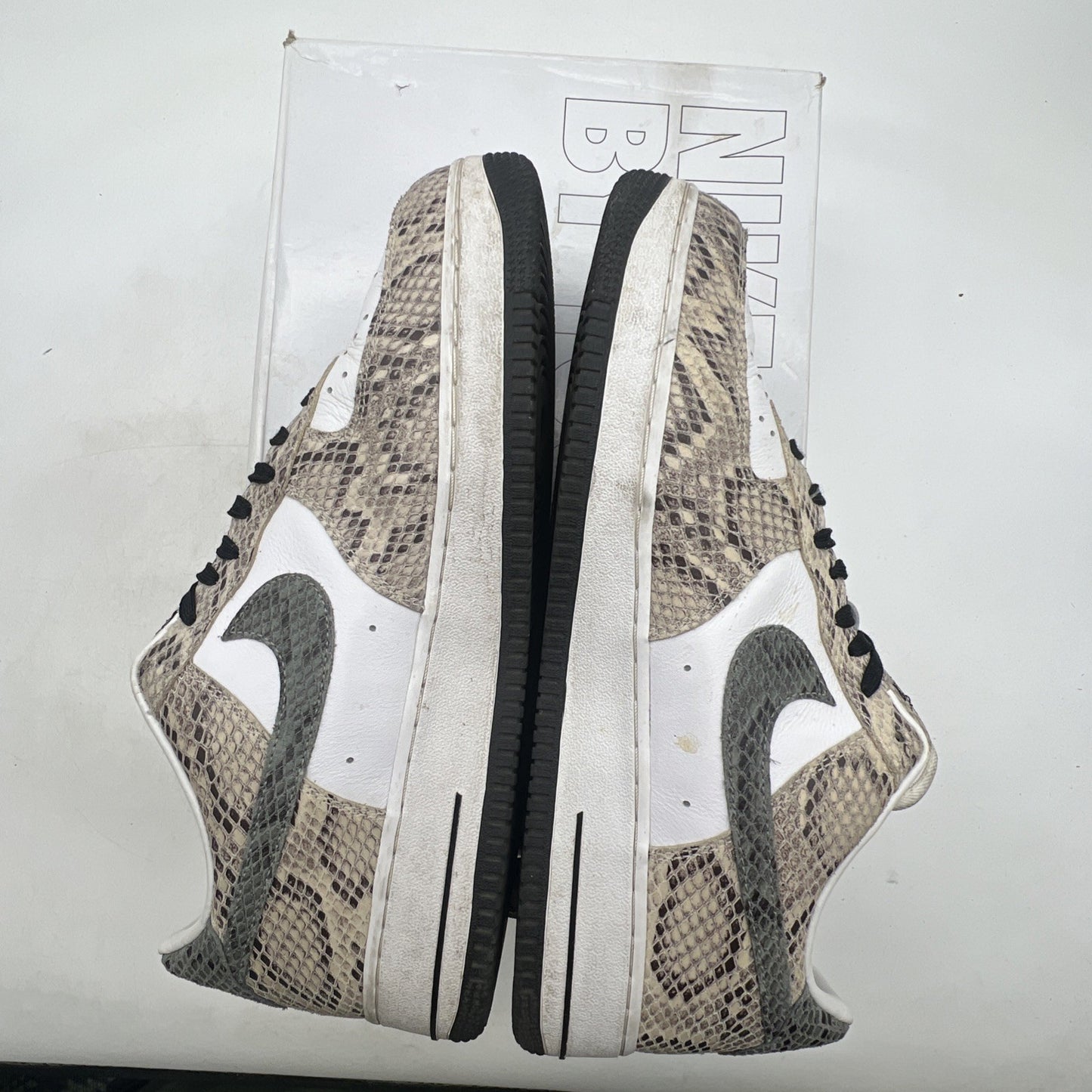 Size 11 - Nike Mens ID Air Force 1 (CT3761-991) Snakeskin