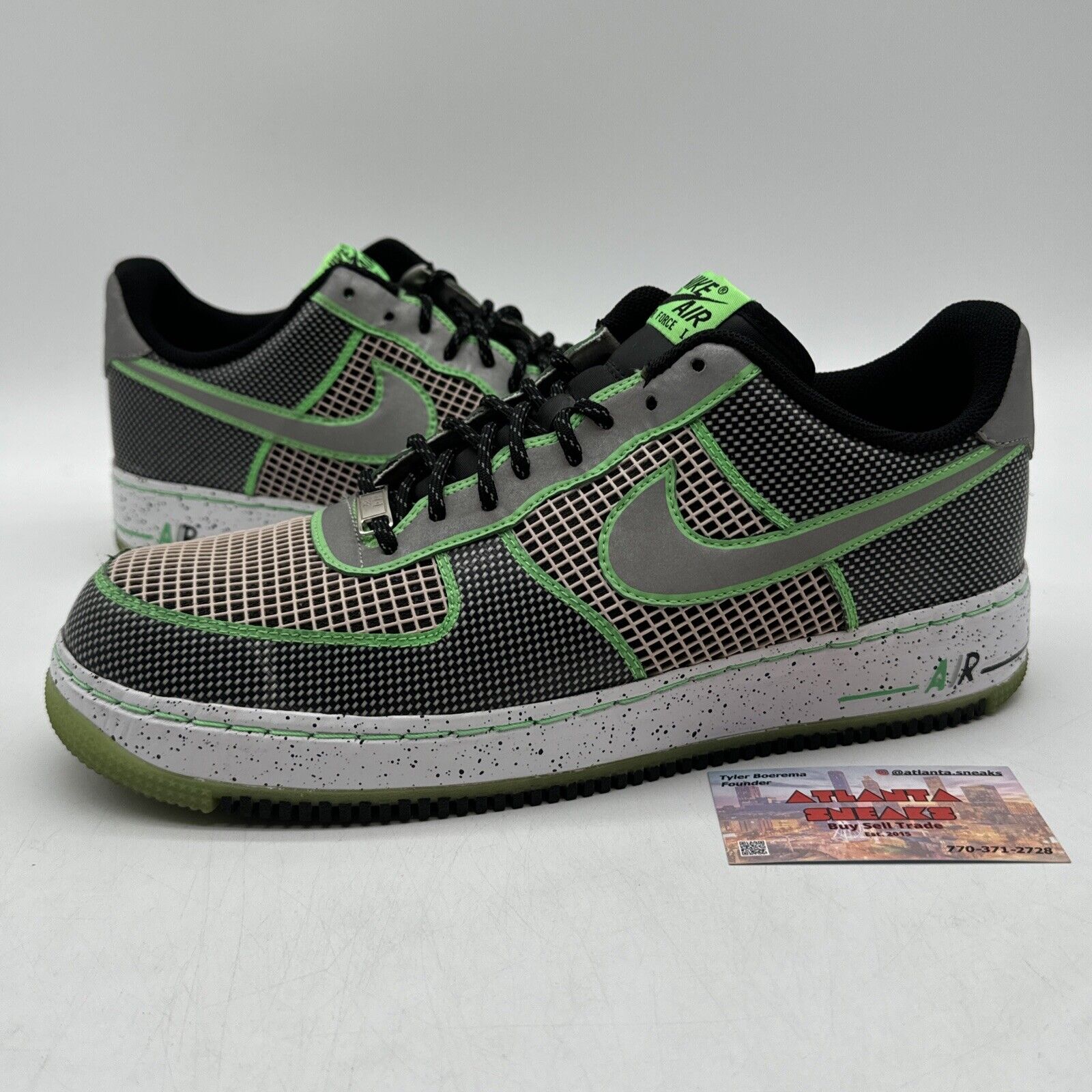 Size 12 - Nike Air Force 1 Low Insideout DB Doernbecher Green Reflective