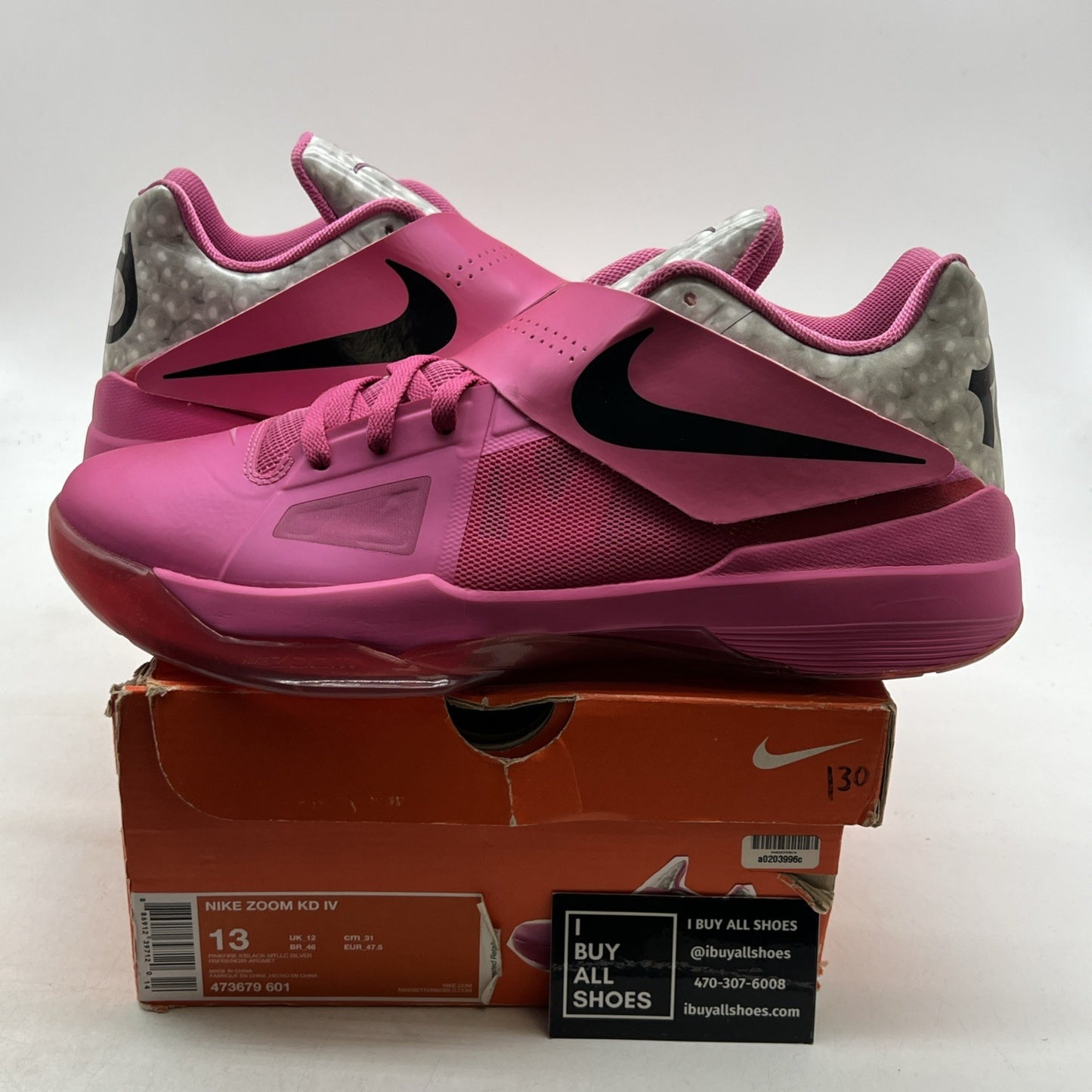 Size 13 - Nike Zoom KD 4 Aunt Pearl (473679-601)