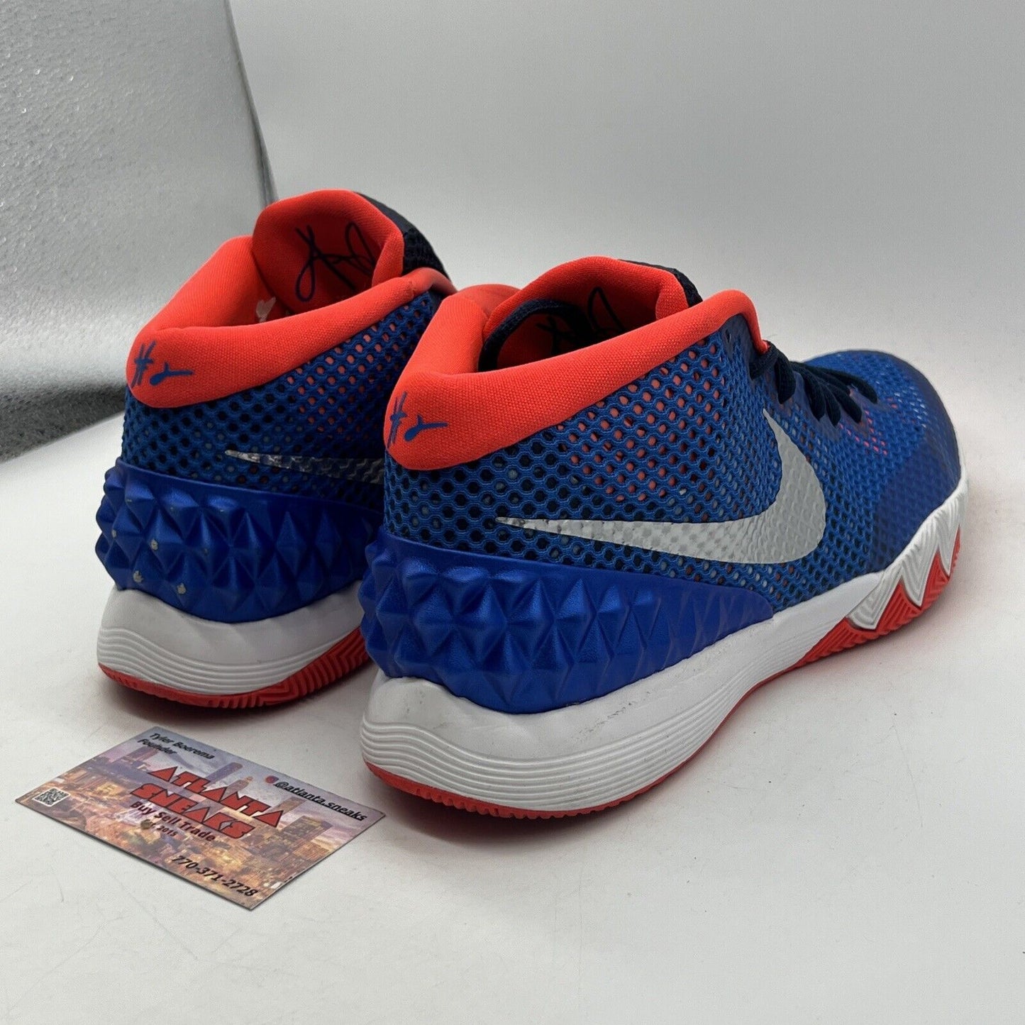 Size 10 - Nike Kyrie 1 USA - Blue White Grey Crimson Black (705277-401)