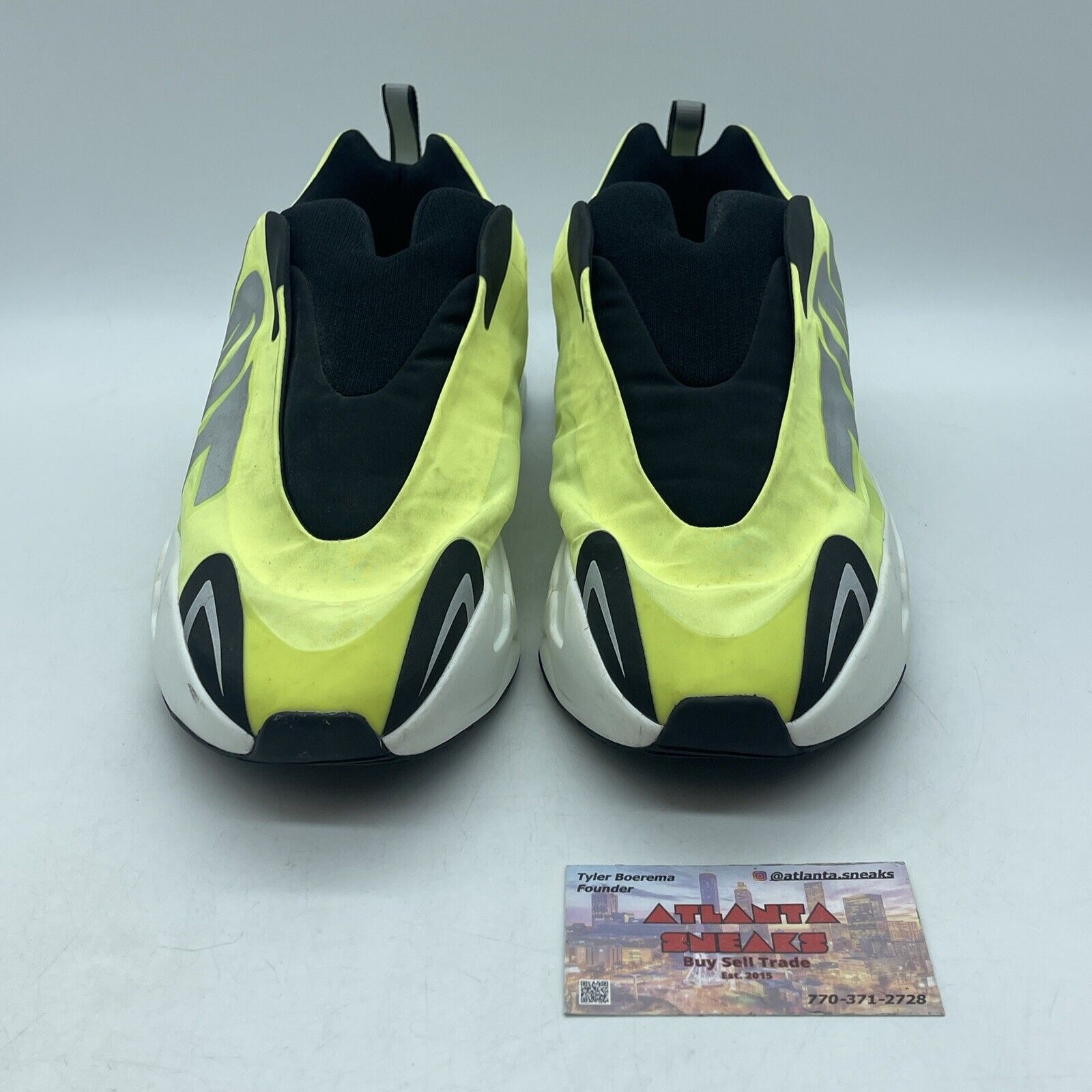 Size 9.5 - adidas Yeezy Boost 700 MNVN Laceless Phosphor Neon Green (GY2055)