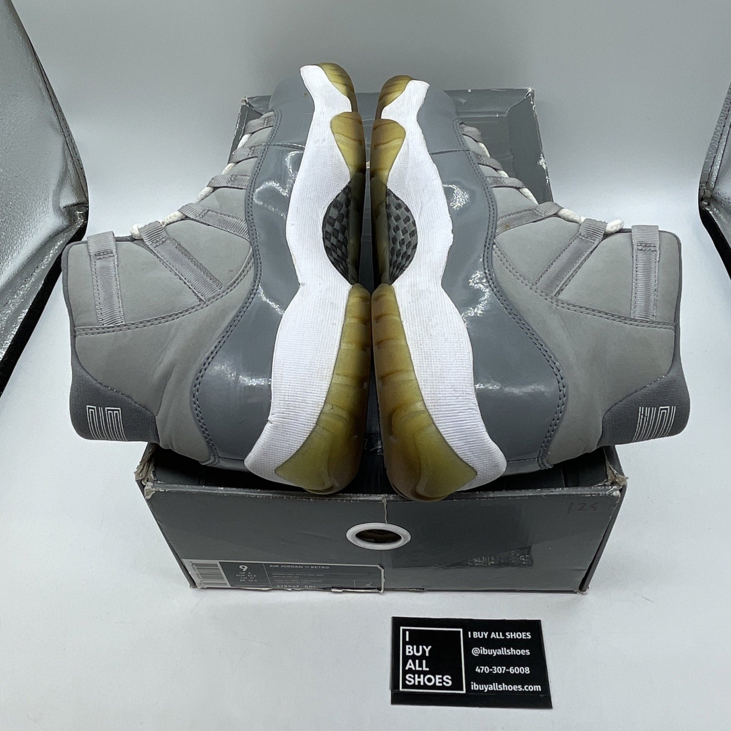 Size 9 - Air Jordan 11 Retro 2010 Cool Grey Suede Leather (378037-001)