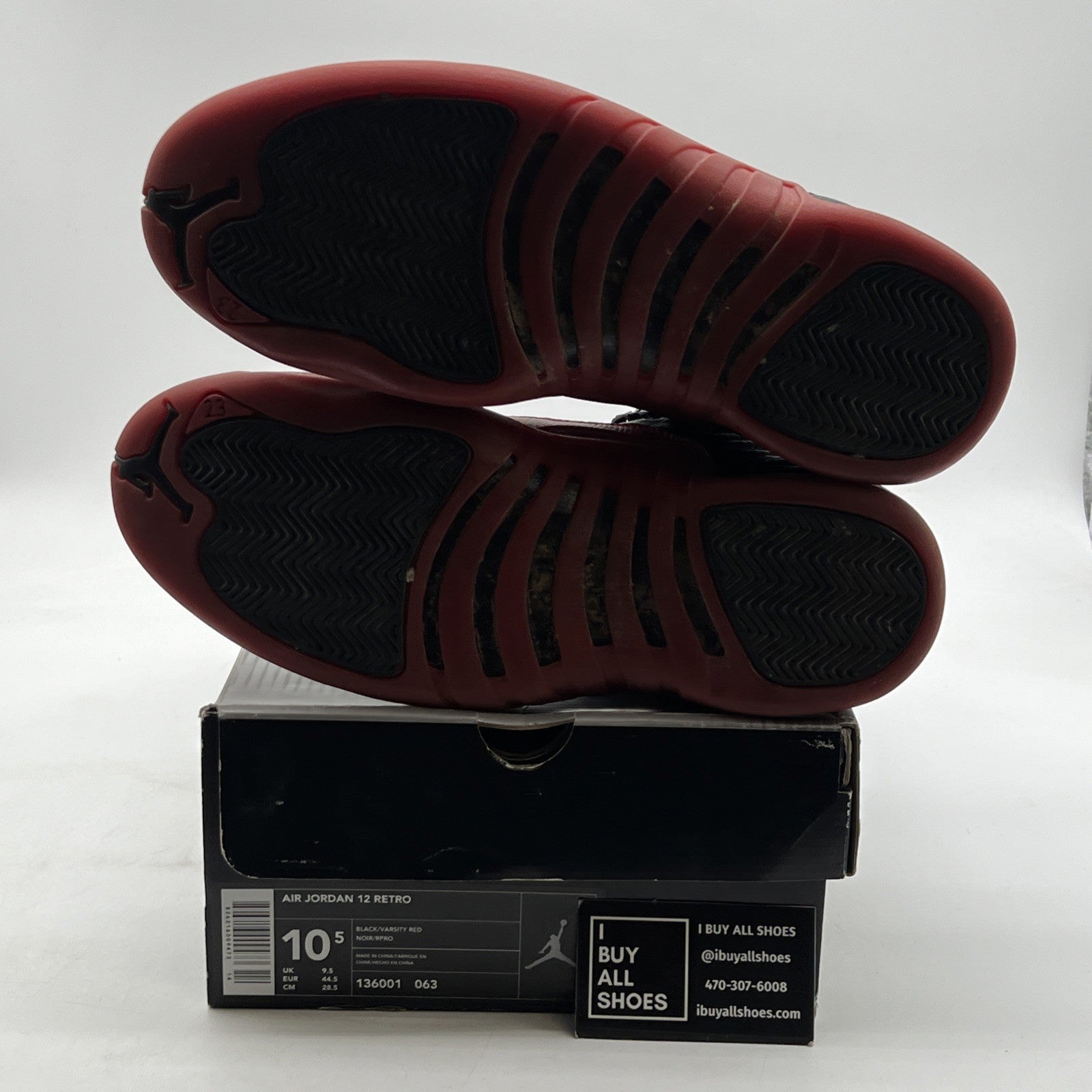 Size 10.5 - Air Jordan 12 Retro 2003 Flu Game (136001-063)