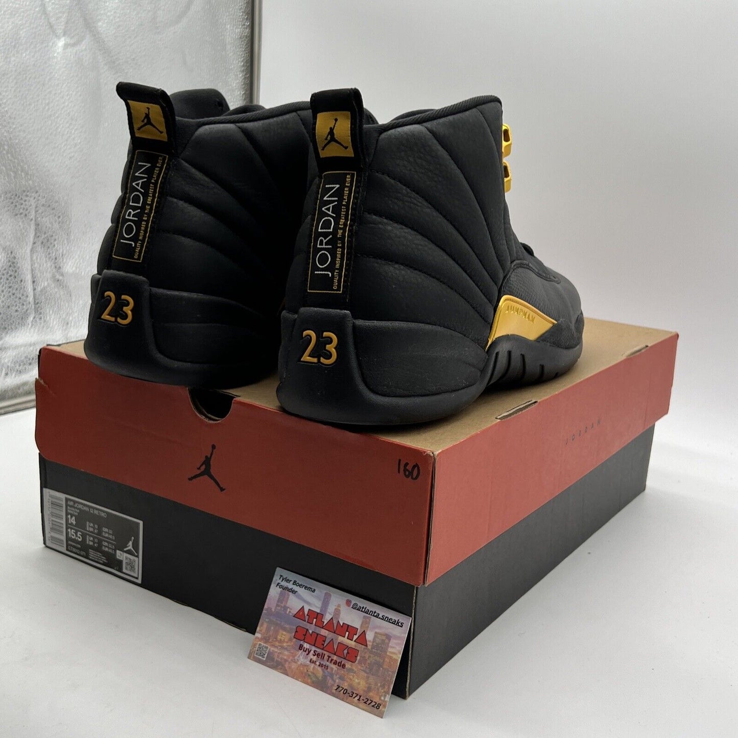 Size 14 - Jordan 12 Retro Mid Black Taxi (CT8013-071)