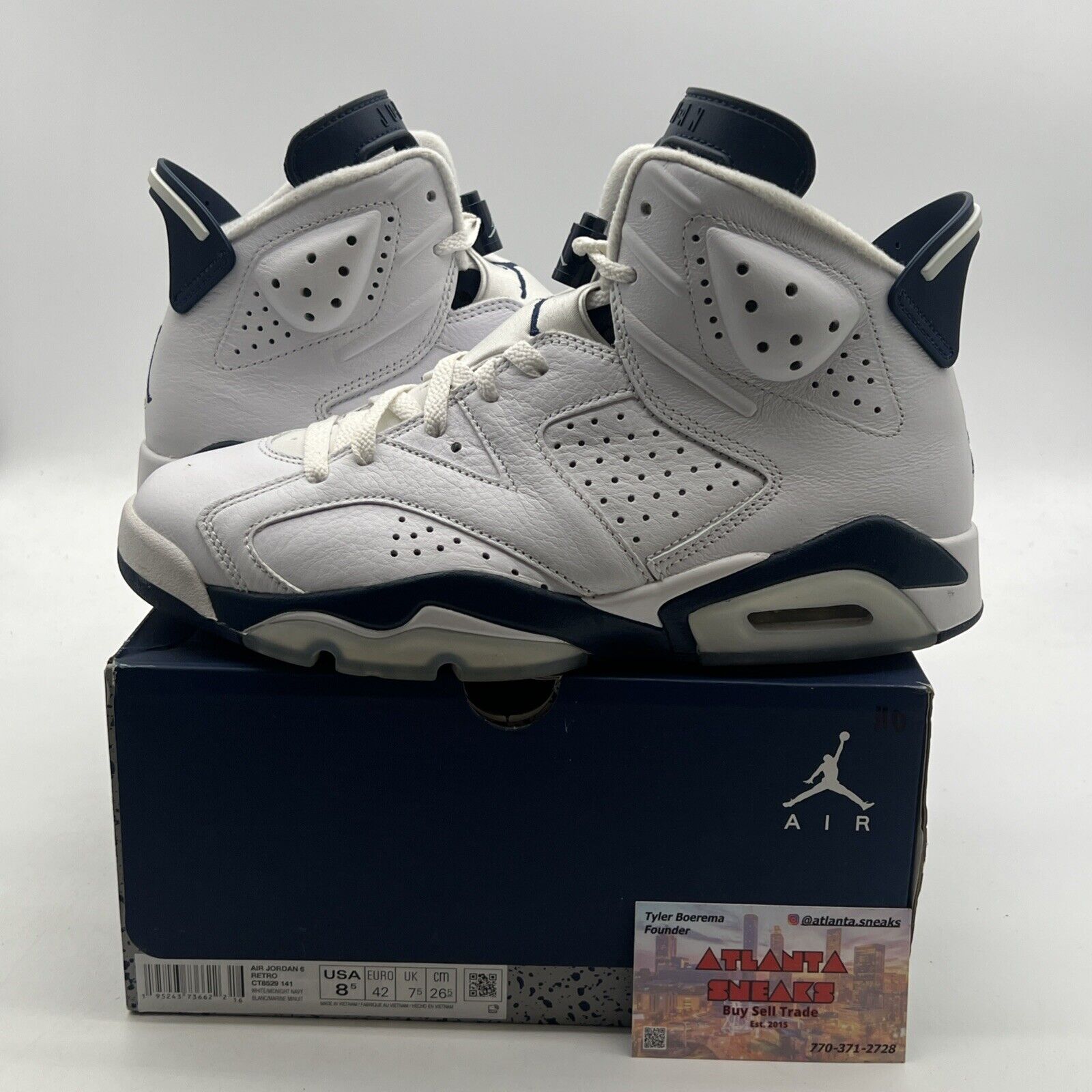 Size 8.5 - Air Jordan 6 Retro Midnight Navy (CT8529-141)