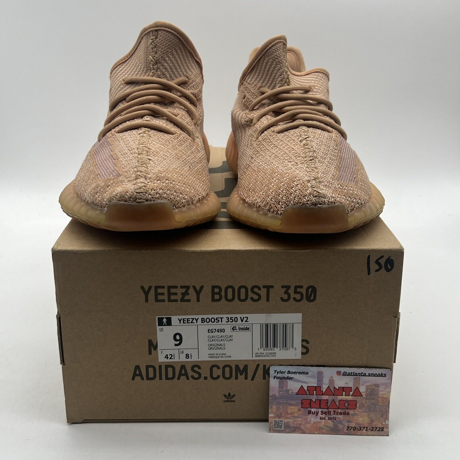 Size 9 - adidas Yeezy Boost 350 V2 Clay (EG7490)