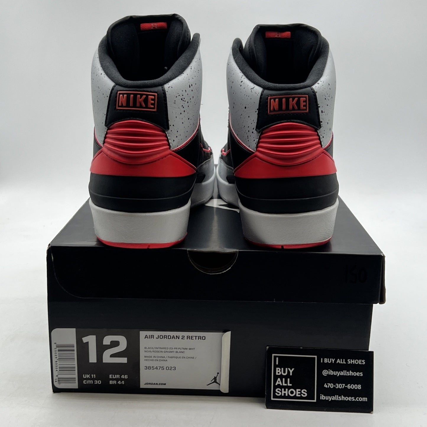 Size 12 - Air Jordan 2 Retro Infrared 23 (385475-023)