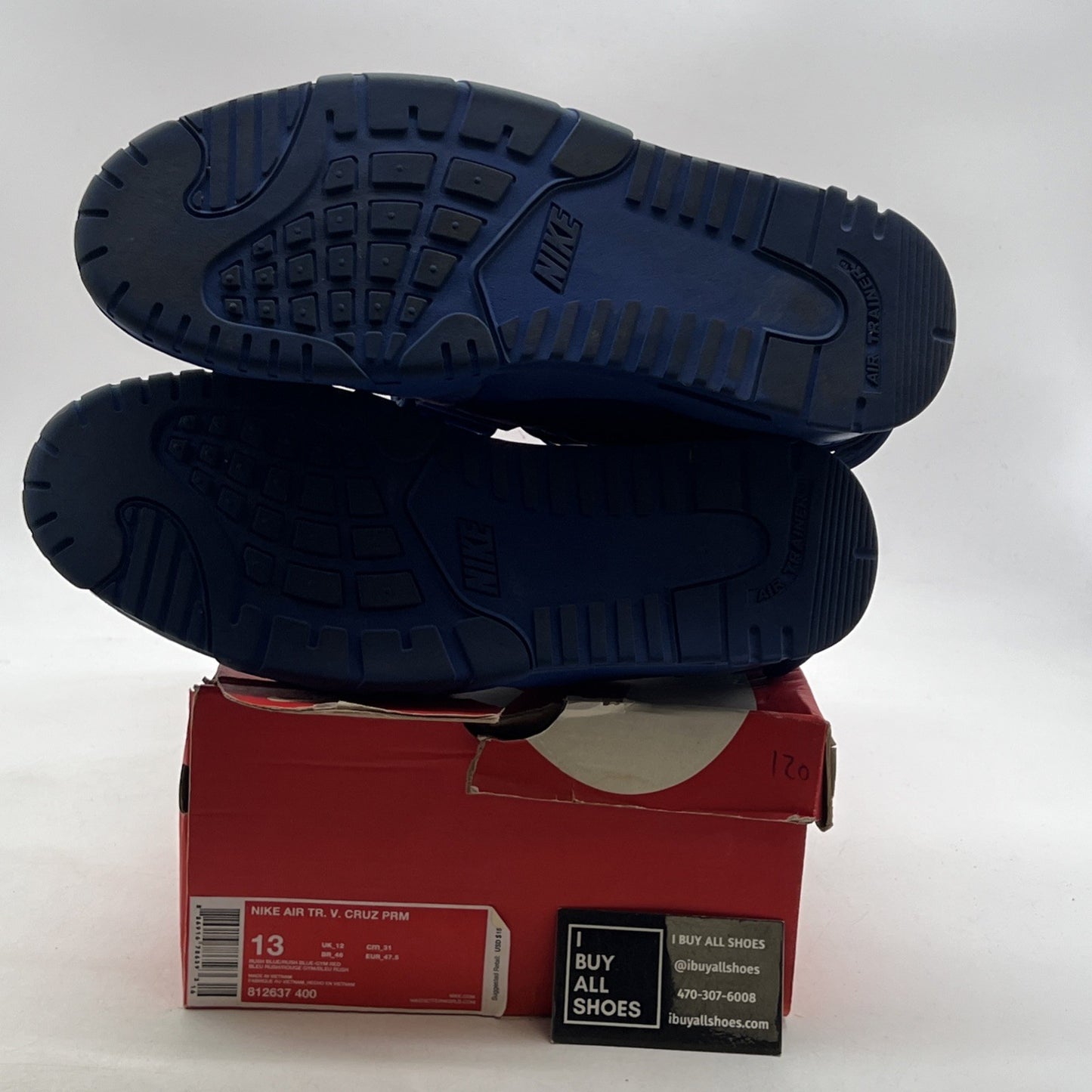 Size 13 - Nike Air Trainer V Cruz Premium Rush Blue (812637-400)