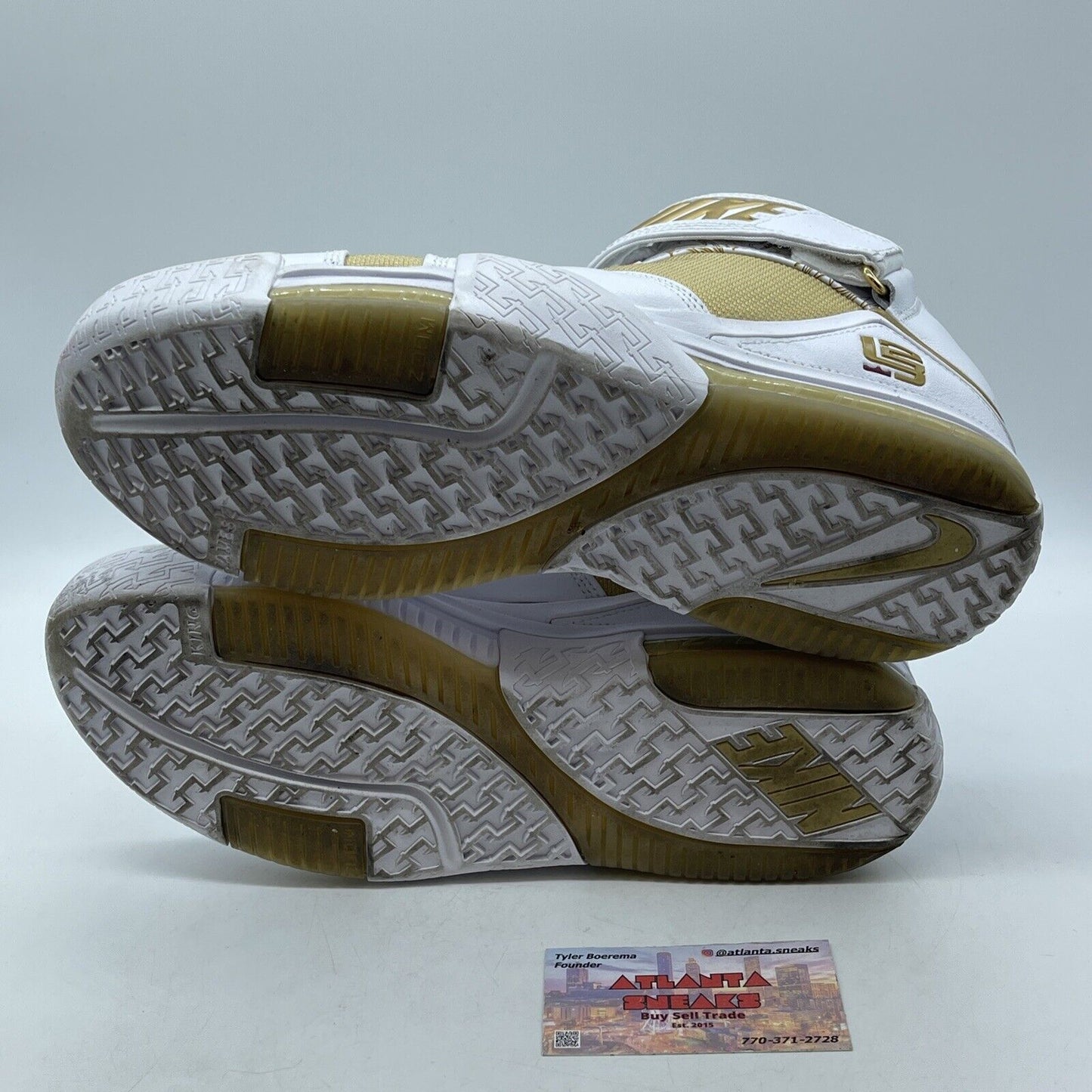 Size 9.5 - Nike Zoom Lebron 2 Retro 2022 Maccabi Gold White Leather (DJ4892-100)