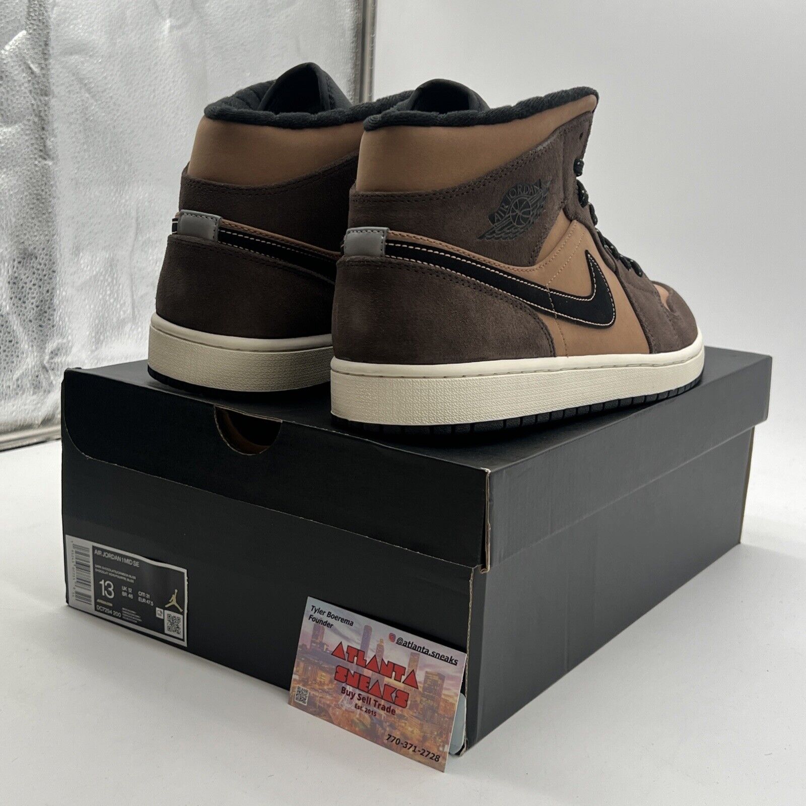 Size 13 - Air Jordan 1 Mid SE Dark Chocolate (DC7294-200)