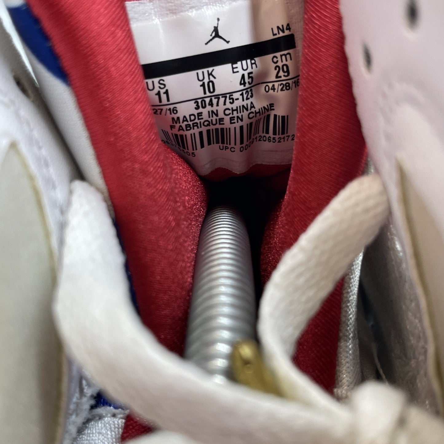 Size 11 - Air Jordan 7 Retro Tinker Alternate White Blue Leather (304775-123)