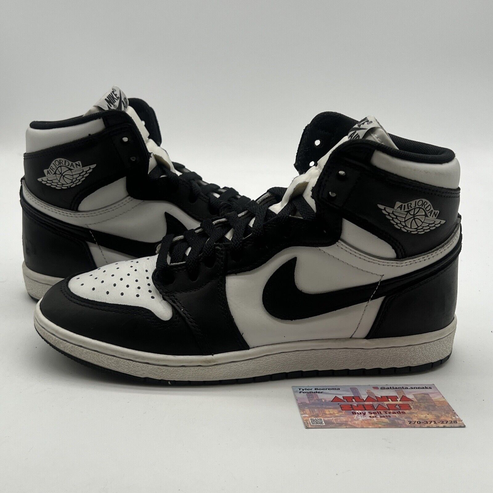 Size 8 - Air Jordan 1 Retro '85 OG High Black White (BQ4422-001)