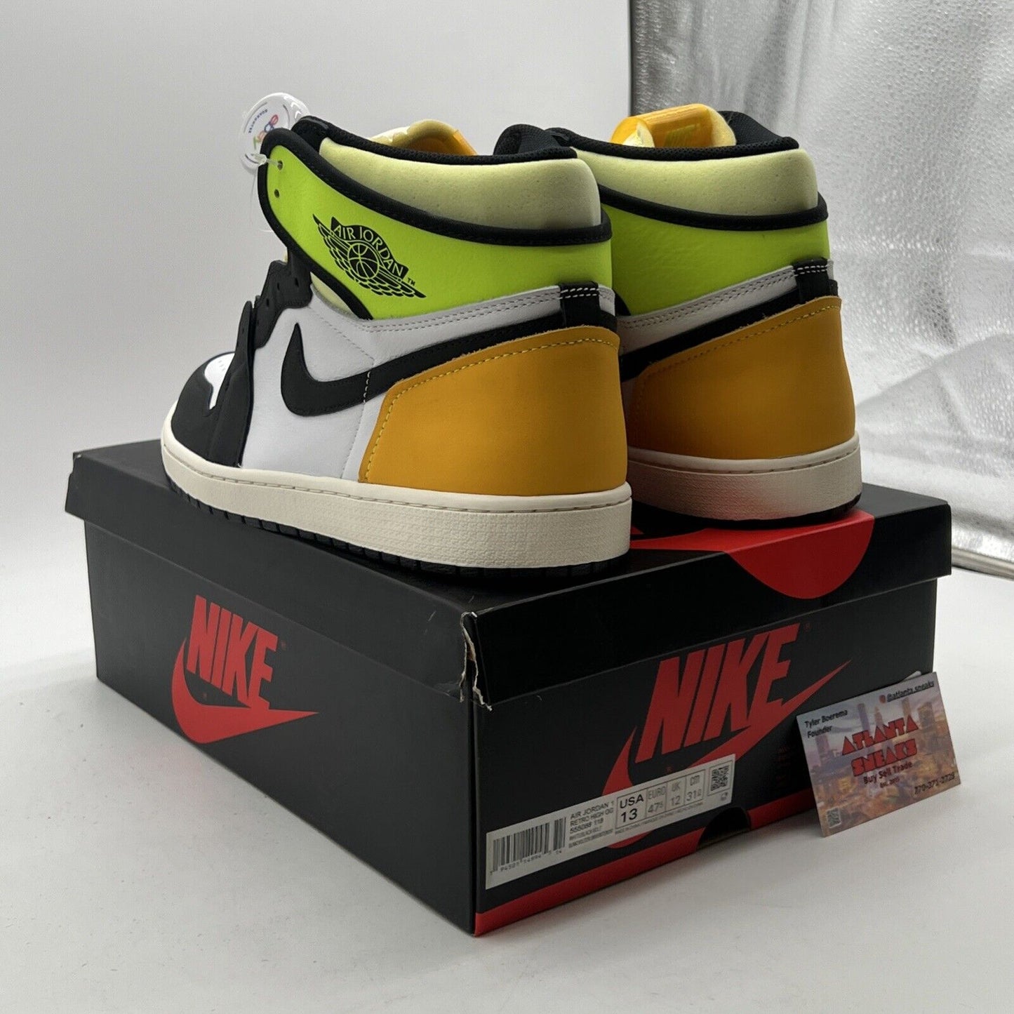 Size 13 - Air Jordan 1 Retro High OG Volt (555088-118)