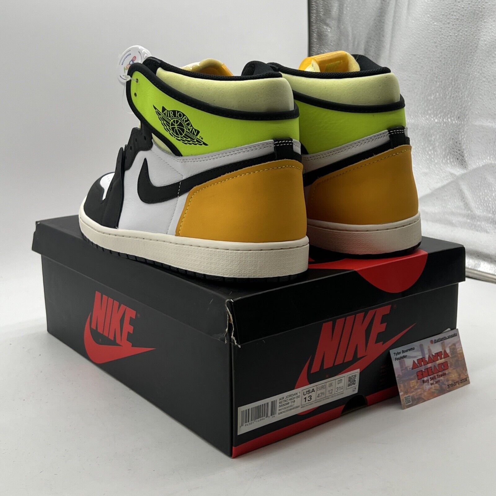 Size 13 - Air Jordan 1 Retro High OG Volt (555088-118)