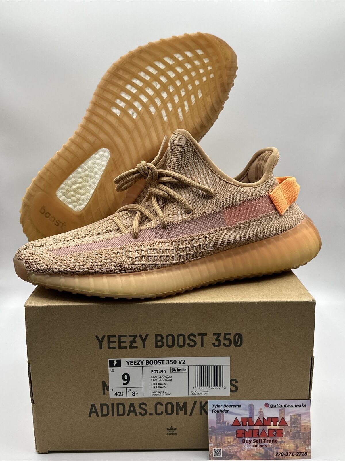 Size 9 - adidas Yeezy Boost 350 V2 Clay 2019