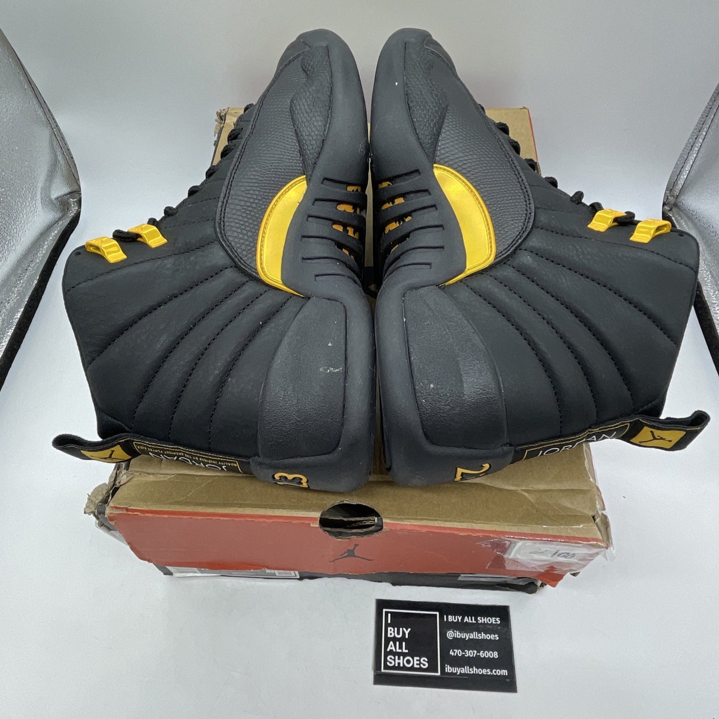 Size 9.5 - Air Jordan 12 Retro Mid Black Taxi (CT8013-071)