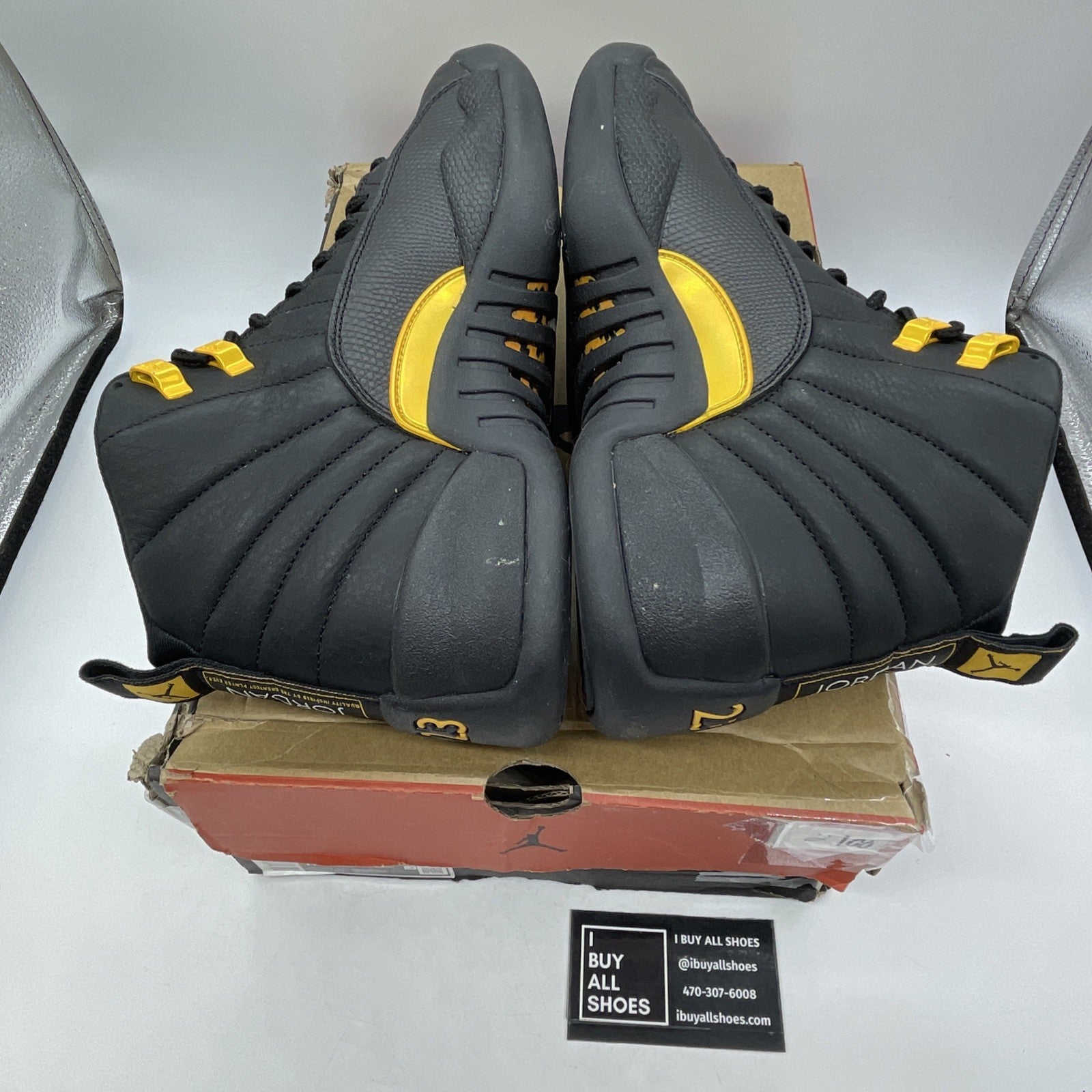Size 9.5 - Air Jordan 12 Retro Mid Black Taxi (CT8013-071)