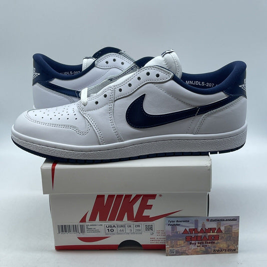 Size 10 - Air Jordan 1 Retro '85 OG 2024 Low Metallic Blue White (FB9933-141)