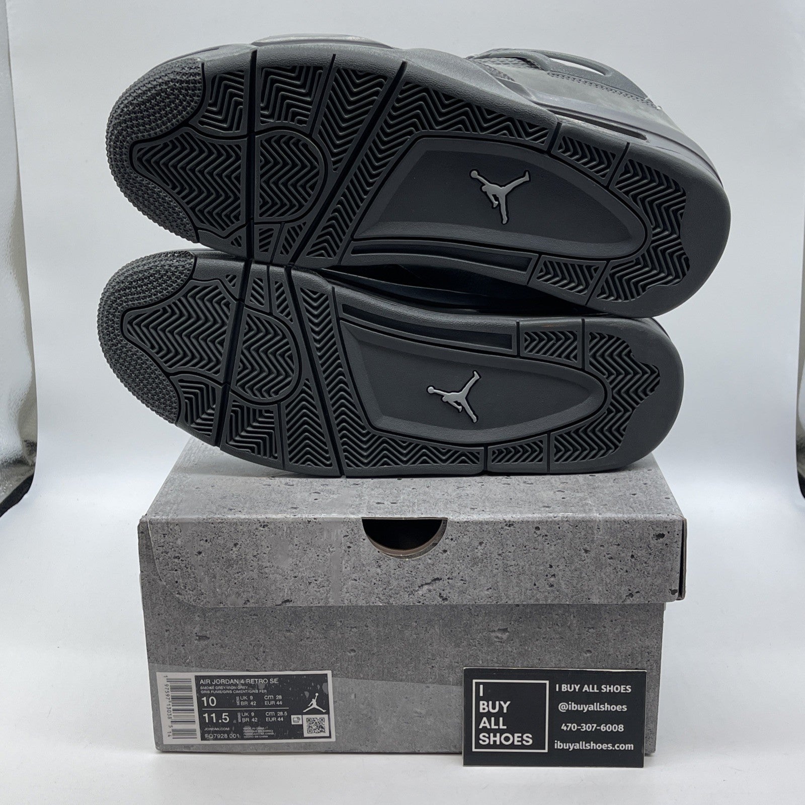 Size 10 - Air Jordan 4 Retro 2024 Paris Olympics Wet Cement (FQ7928-001)