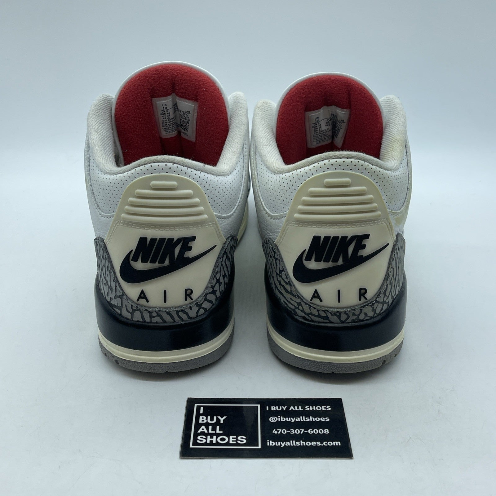 Size 10 - Jordan 3 Retro Mid White Cement Reimagined Leather Suede (DN3707-100)