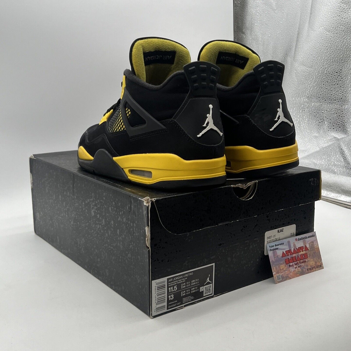 Size 11.5 - Air Jordan 4 Retro Mid Thunder (DH6927-017)