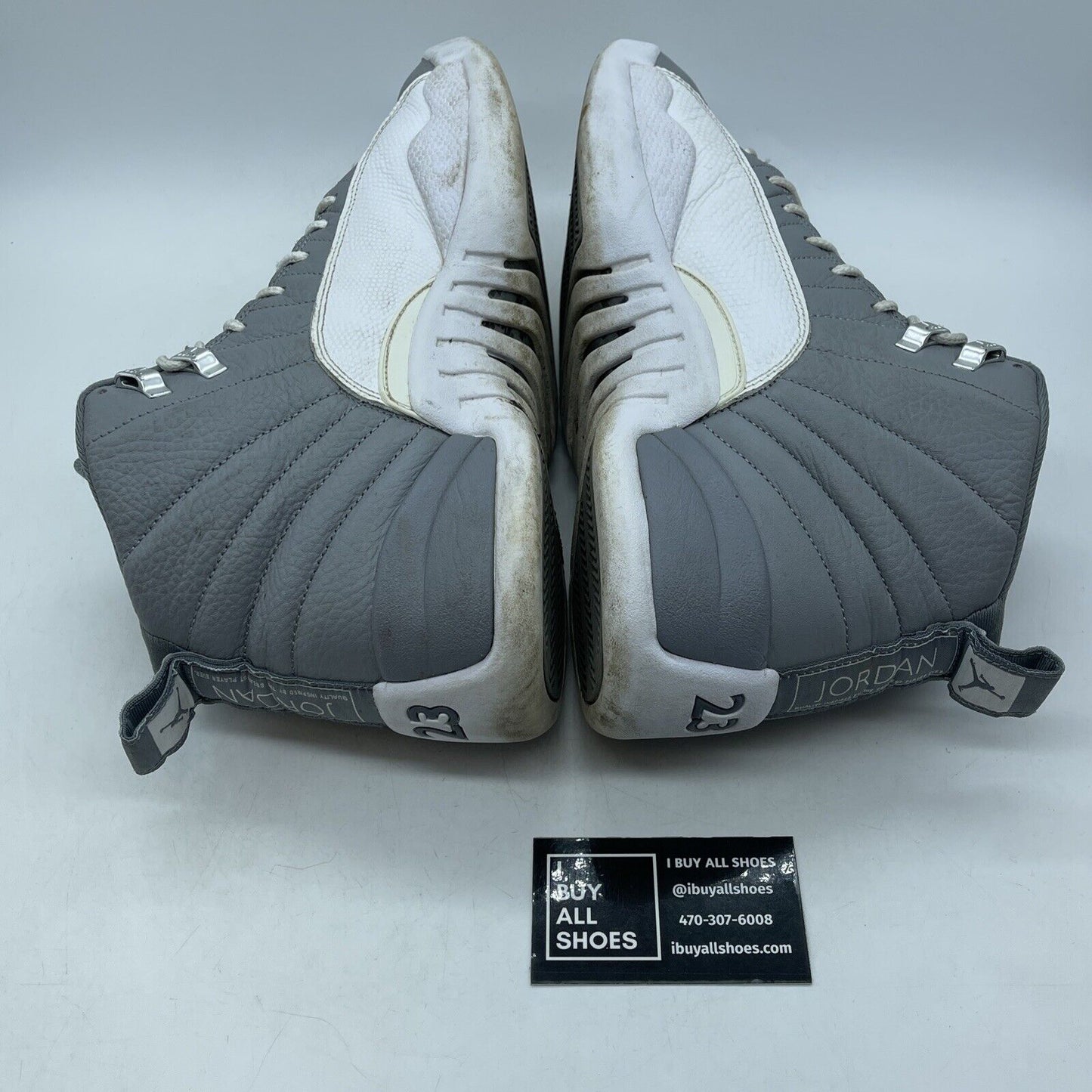 Size 12 - Jordan 12 Stealth 2022 Grey White Leather (CT8013-015)
