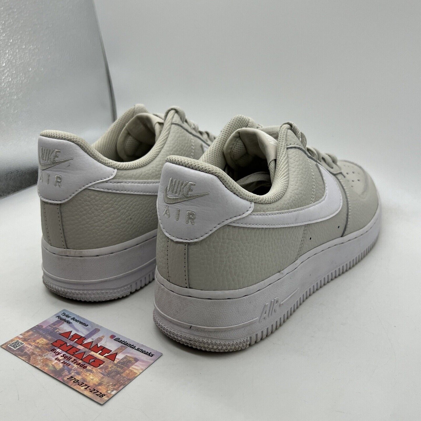 Size 10 - Nike Air Force 1 '07 Light Bone White Leather (CT2302-001)