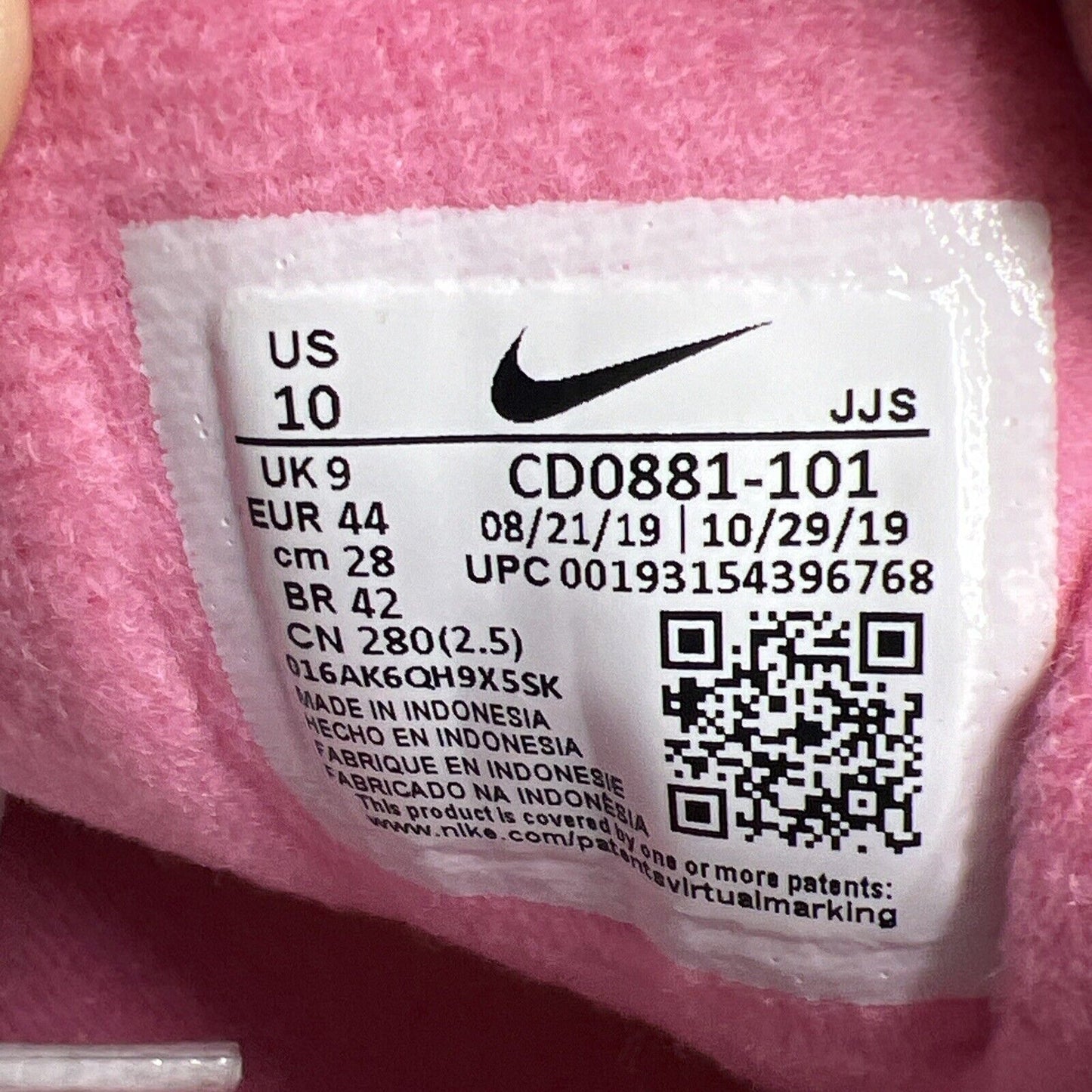 Size 10 - Nike Air Max 90 Rose Pink Black Grey White Suede (CD0881-101)
