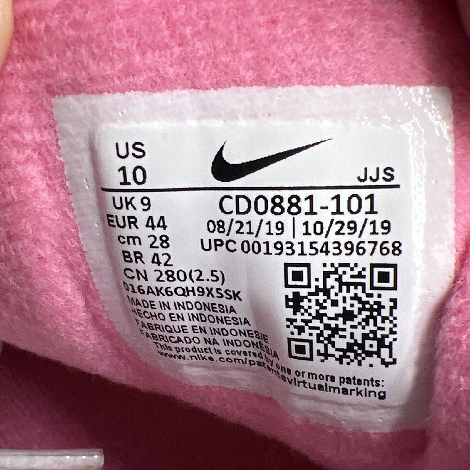 Size 10 - Nike Air Max 90 Rose Pink Black Grey White Suede (CD0881-101)