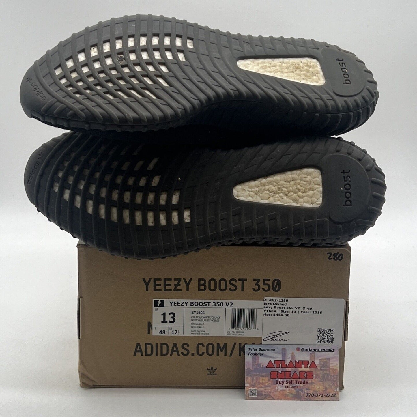 Size 13 - adidas Yeezy Boost 350 V2 Low Oreo Black (BY1604)