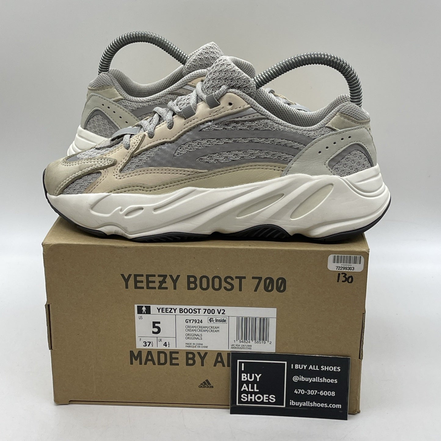 Size 5 - adidas Yeezy Boost 700 V2 Cream (GY7924)